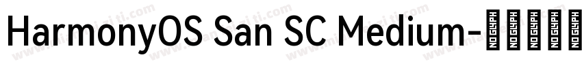 HarmonyOS San SC Medium字体转换